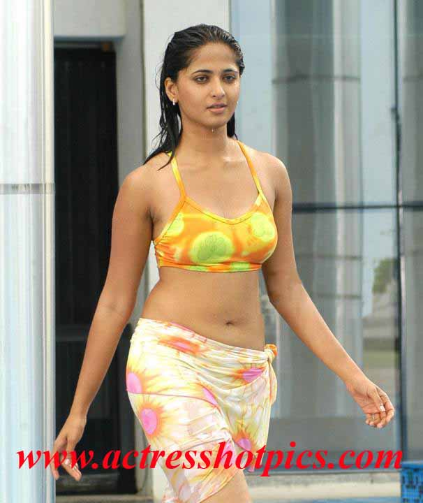 Tags: Actress Anushka sexy navel Photos, Anushka Cleavage wallpapers 